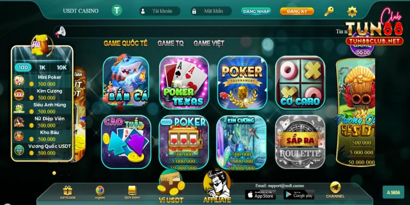 Tun88club - Thế giới game bài online đáng chơi nhất 2025 13 Tổng hợp các sản phẩm Tun88club